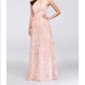 Oleg Cassini Embroidered Bridesmaid Dress 22